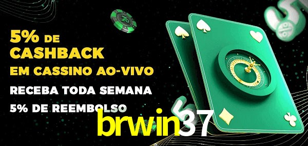 Promoções do cassino ao Vivo brwin37